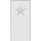 Ekena Millwork Standard Foster Star Plinth Block With Rounded Edge, 4"W x 8"H x 1"P PBP040X080X100FOS08 - alternate 3